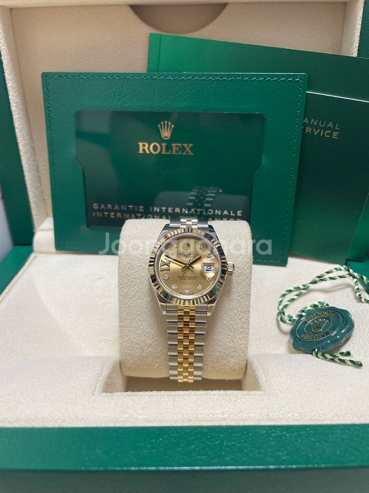 로렉스 신형 데이저스트 샴페인 별다이아 콤비 28mm--2