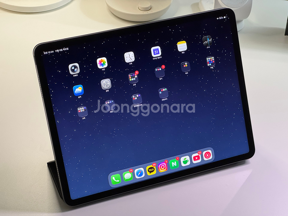 아이패드 프로 12.9 5세대 스페이스 그레이 128GB Wifi + 정품 스마트 폴리오 블랙--0