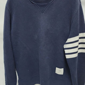 (4사이즈) 톰브라운 사선완장 맨투맨 네이비