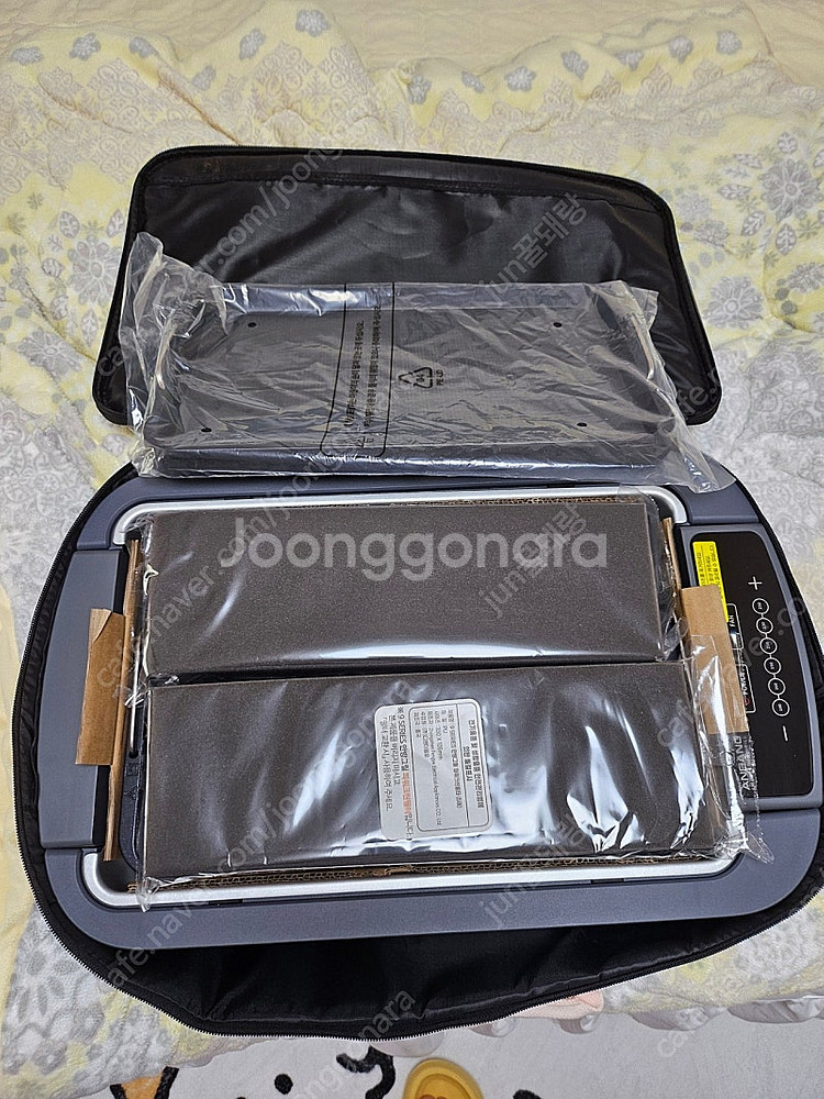 안방그릴 파워 시즌5 연기 냄새잡는 전기그릴+가방+필터--1