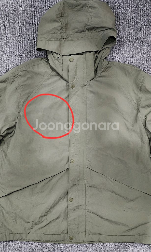 내셔널 지오그래픽 브란타 후드 바람막이 윈드브레이커 L--4