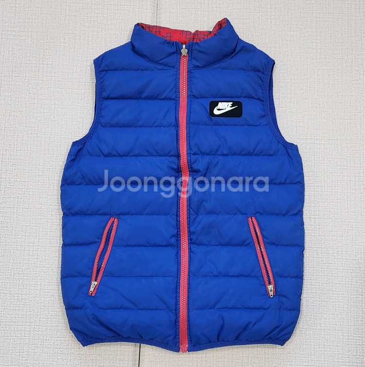나이키 키즈 140 양면 패딩 조끼--0