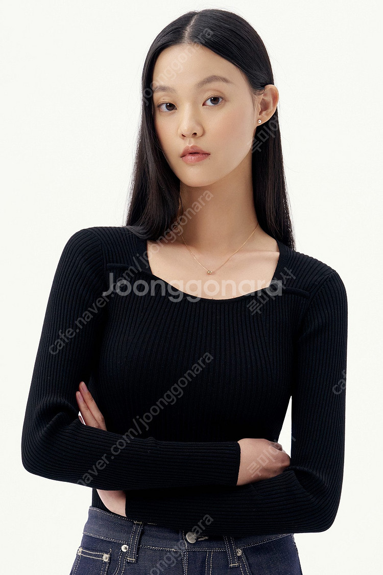 메비 메르시비앙 소피 니트 블랙 정상품 (택있는 새상품)--1