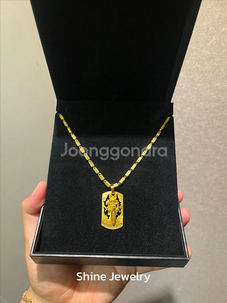 24k 순금 크롬하츠 목걸이--2