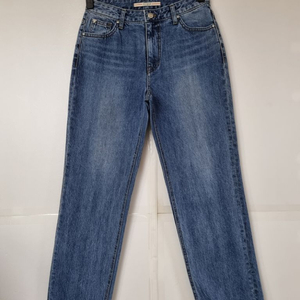 27)게스 로스앤젤레스 가죽패치 워싱 데님 생지 일자청