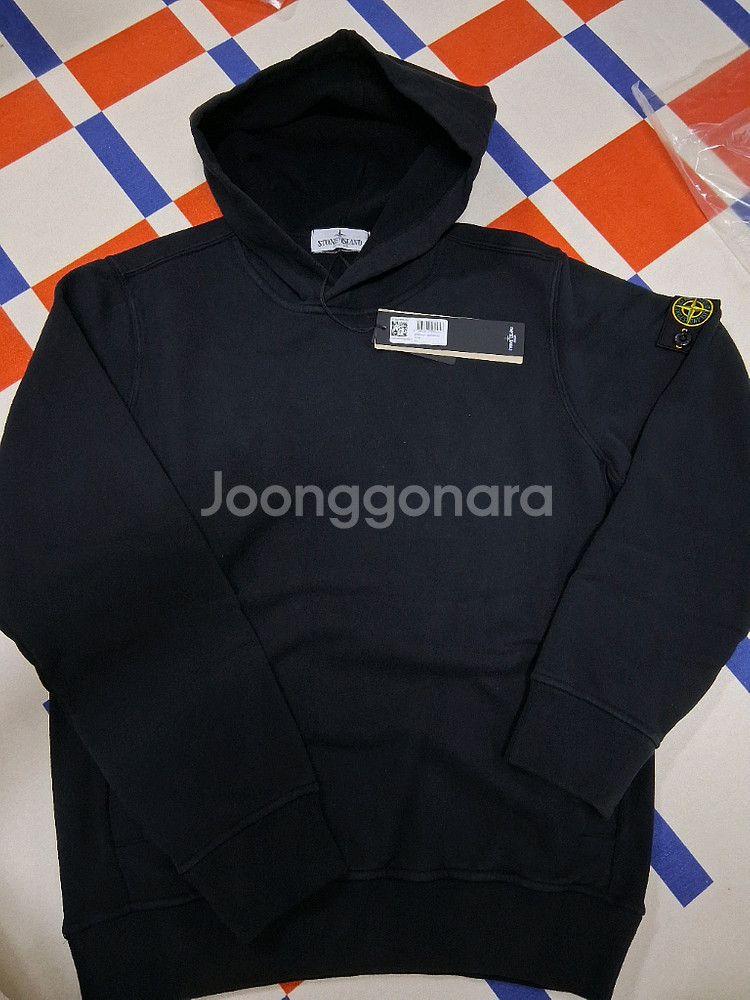 스톤아일랜드 키즈 12Y 후드티 블랙 새상품--0