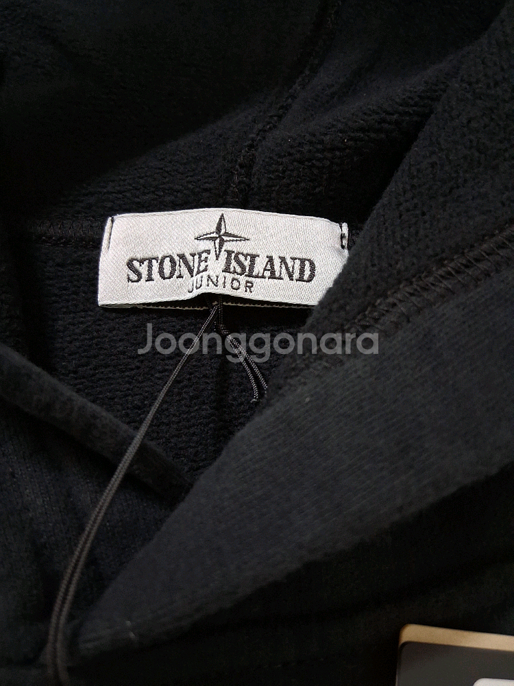스톤아일랜드 키즈 12Y 후드티 블랙 새상품--3