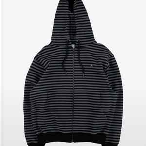 더콜디스트모먼트 스트라이프 후드집업 (S)