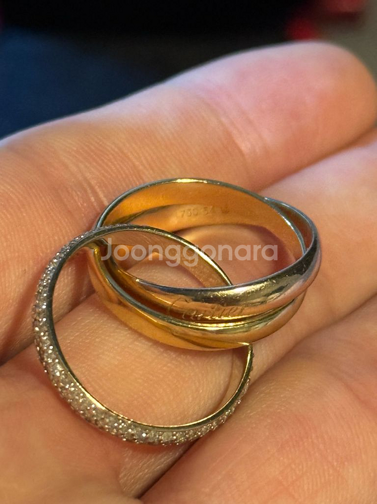 18k 천연다이아 반지--2