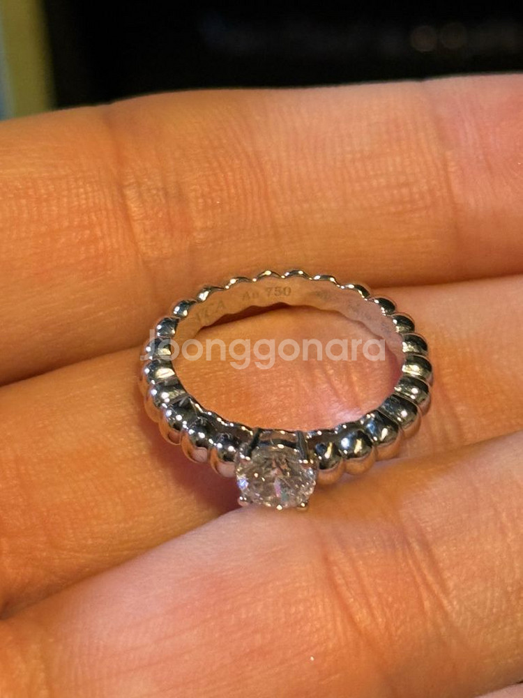 18k 모이사나이트 반지--1