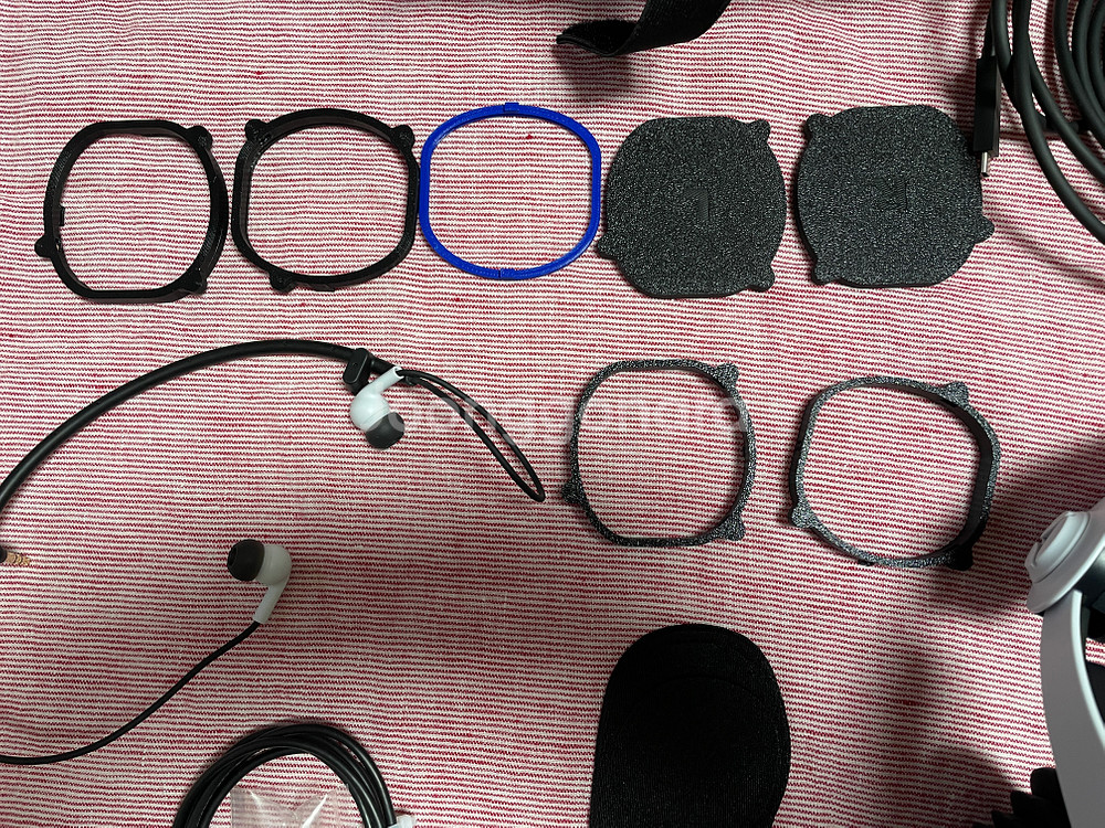 플스5 PSVR2 풀셋 정품충전기/렌즈가이드/신테크 보관가방--2