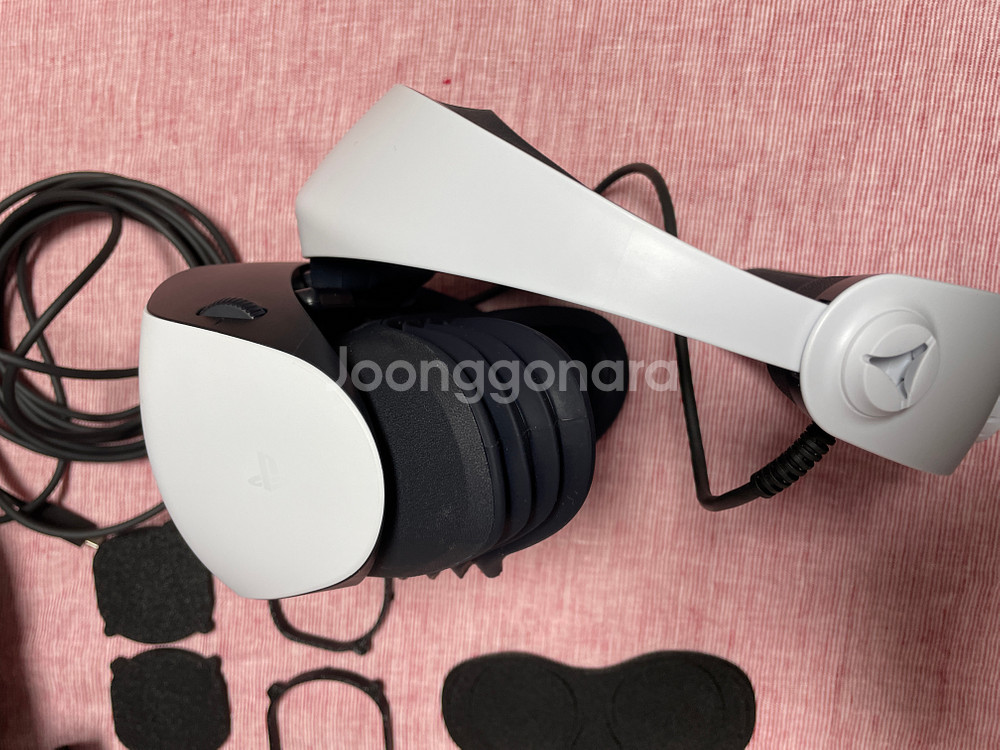 플스5 PSVR2 풀셋 정품충전기/렌즈가이드/신테크 보관가방--6