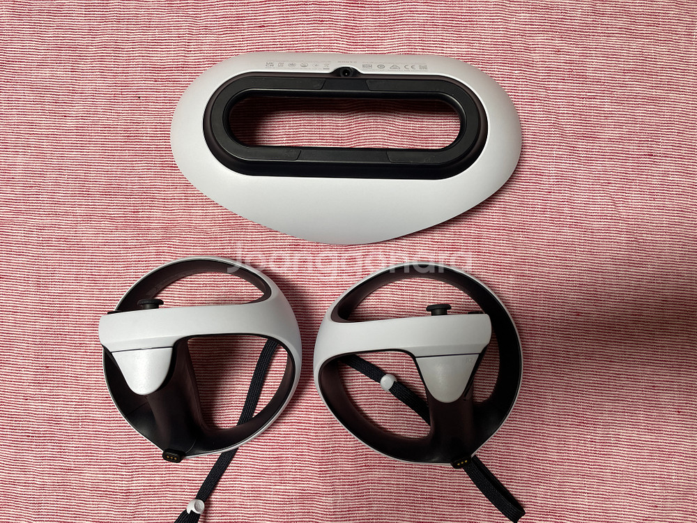 플스5 PSVR2 풀셋 정품충전기/렌즈가이드/신테크 보관가방--9