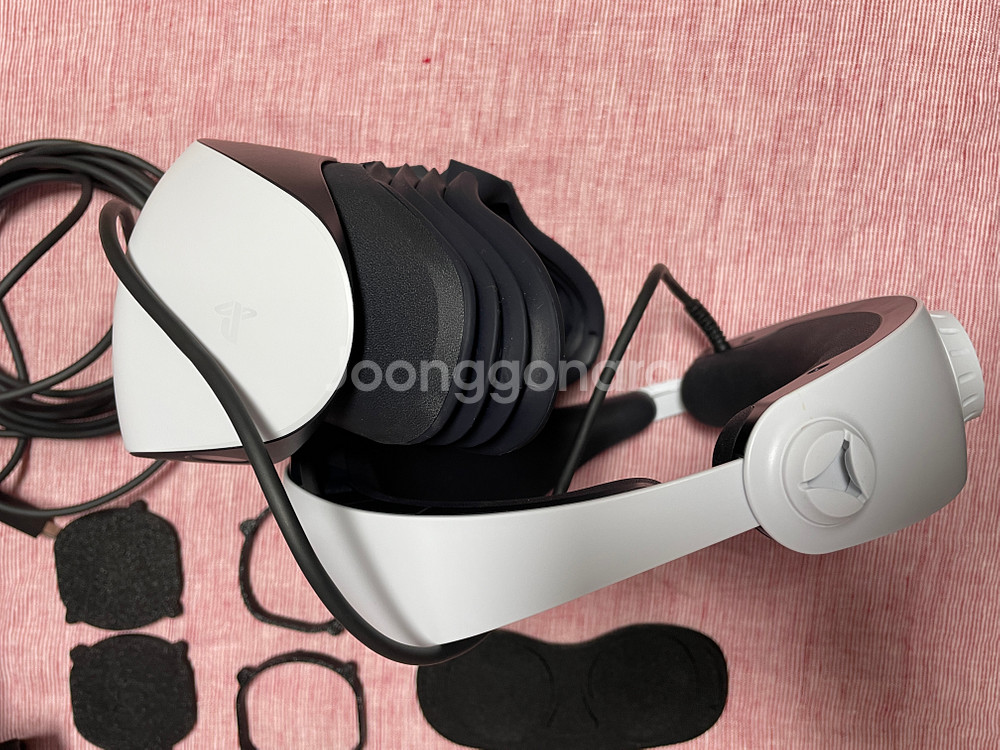 플스5 PSVR2 풀셋 정품충전기/렌즈가이드/신테크 보관가방--7