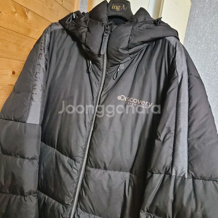 디스커버리 다운 롱패딩 110 블랙--1