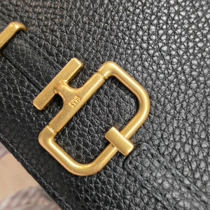 닥스 블랙 D-버클장식 소가죽 미니 크로스백 거울내장