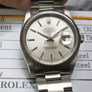 롤렉스 데이저스트 16220 레일로드 실버판 오이스터