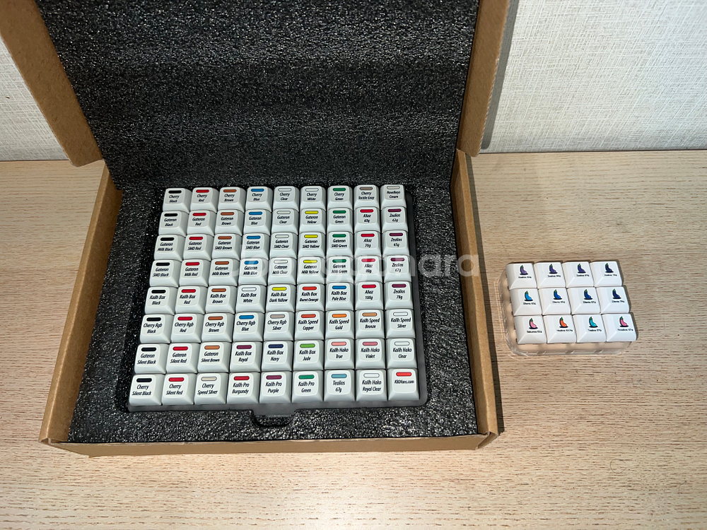 키보드 스위치 테스터 세트 (kdbfnas 72키 + Zeal PC 12키) 질리오스, 자일런츠 등--0