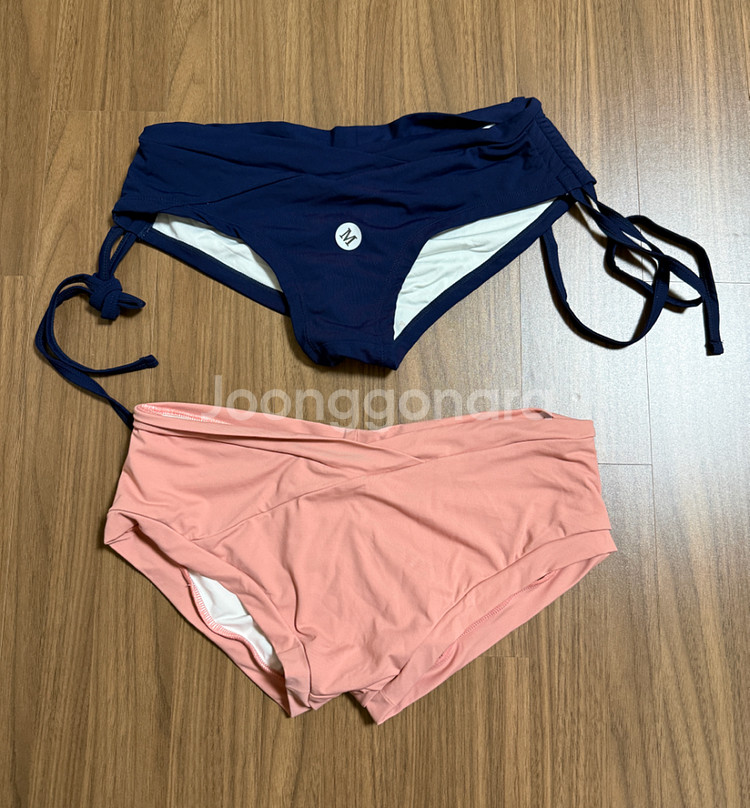 폴웨어 하의 M사이즈 네이비/핑크--0