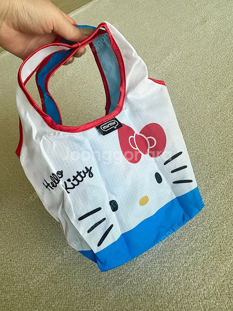 키티 블루 에코백 장바구니 손가방 <새상품> / 11am 페퍼윤윤 올라이츠 고걸 한스스타일 라두나 마이림--0