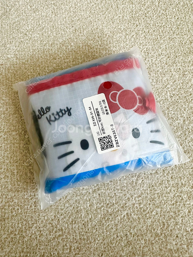 키티 블루 에코백 장바구니 손가방 <새상품> / 11am 페퍼윤윤 올라이츠 고걸 한스스타일 라두나 마이림--2