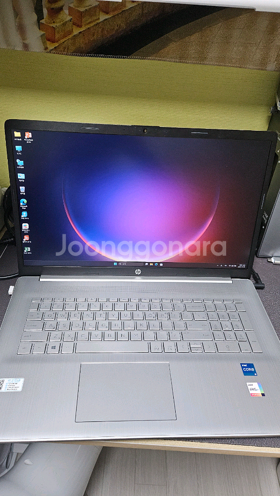 hp 17인치 노트북 11세대 i5-12g-256g 배터리100%--0