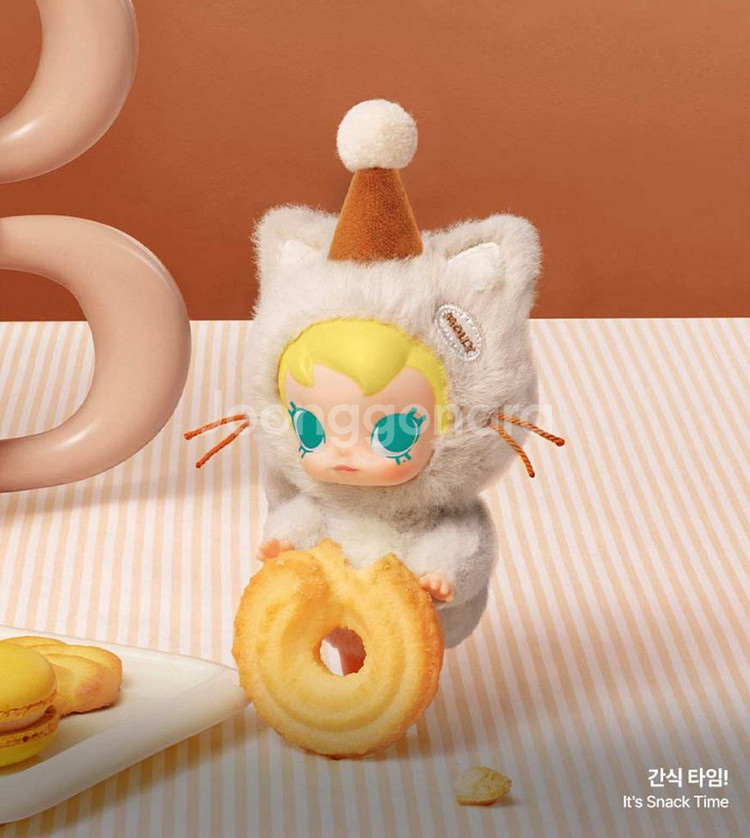 팝마트 베이비 몰리 주머니 속 친구들 시리즈 인형 키링 간식타임--0