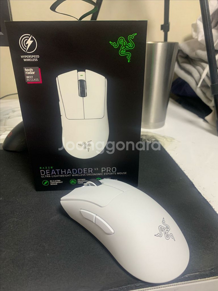 레이저 데스에더v3 pro 화이트 상태ss급 싸게판매합니다--2