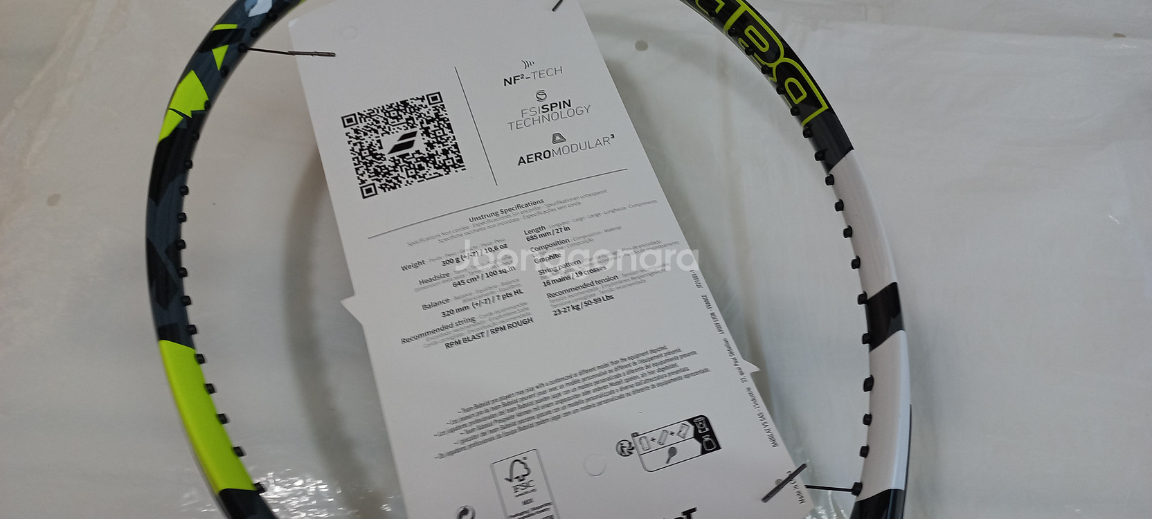 테니스라켓 바볼랏 퓨어에어로 100 (300g/3그립)--7