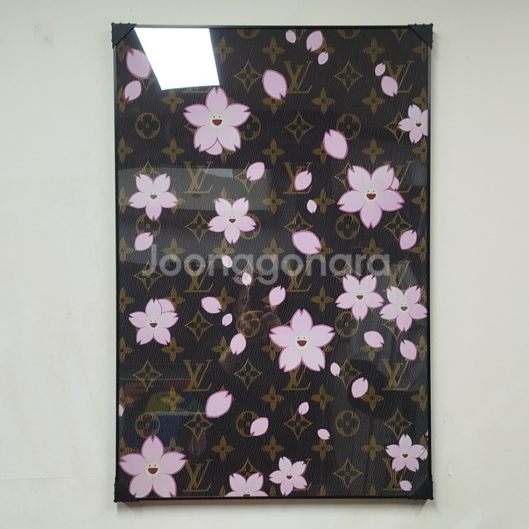 루이비통 모노그램 대형 그림 액자 팝아트 인테리어소품 인테리어액자 명품그림 명품액자 가방 지갑 카이카이키키 꽃그림--0