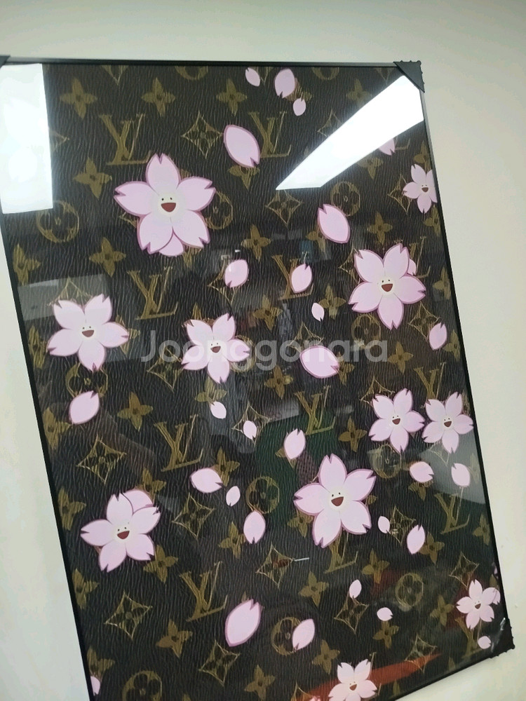 루이비통 모노그램 대형 그림 액자 팝아트 인테리어소품 인테리어액자 명품그림 명품액자 가방 지갑 카이카이키키 꽃그림--2