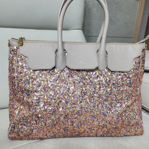 제이에스티나 스팽글 토트백 숄더백 소가죽가방