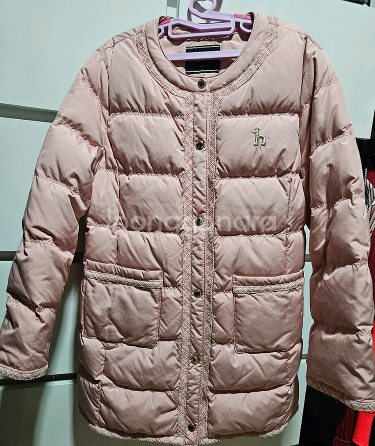 헤지스키즈 다운 패딩점퍼 145--0