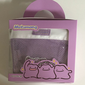 CU 편의점 포켓몬 콜라보 메타몽 메쉬파우치 미개봉 이미지
