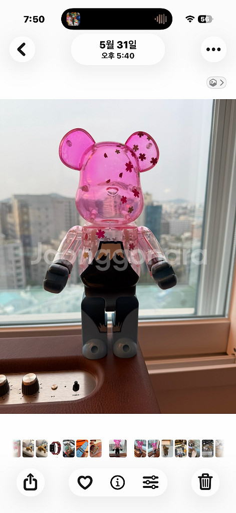 (정품) 베어브릭 400% 후지산사쿠라 판매(박스 X)--0