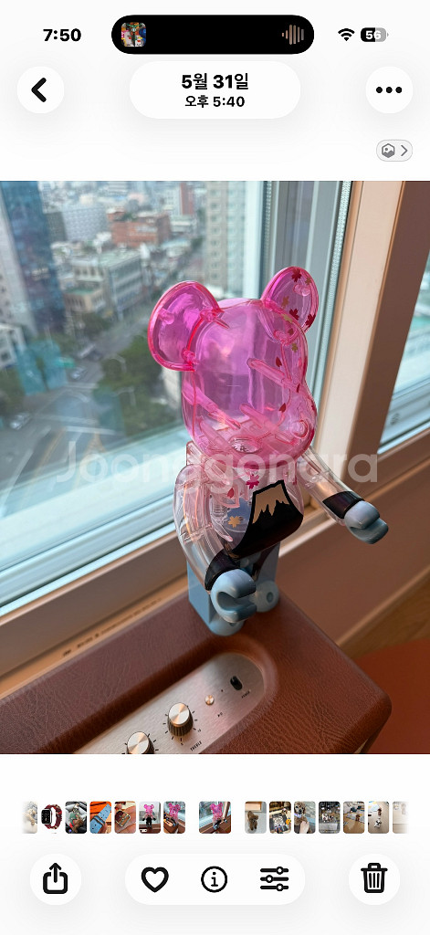 (정품) 베어브릭 400% 후지산사쿠라 판매(박스 X)--2