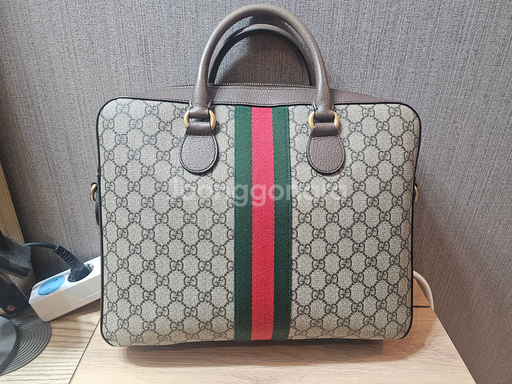 구찌 오피디아 GG 수프림 서류가방--1