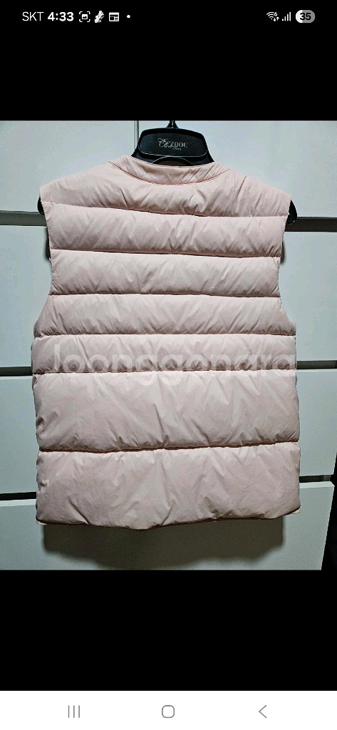 헤지스키즈 초경량패딩 조끼 145 거의새상품--1