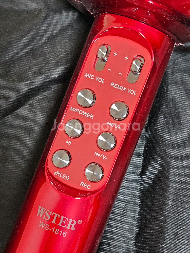 블루투스 LED 마이크 WSTER 골드 레드--1
