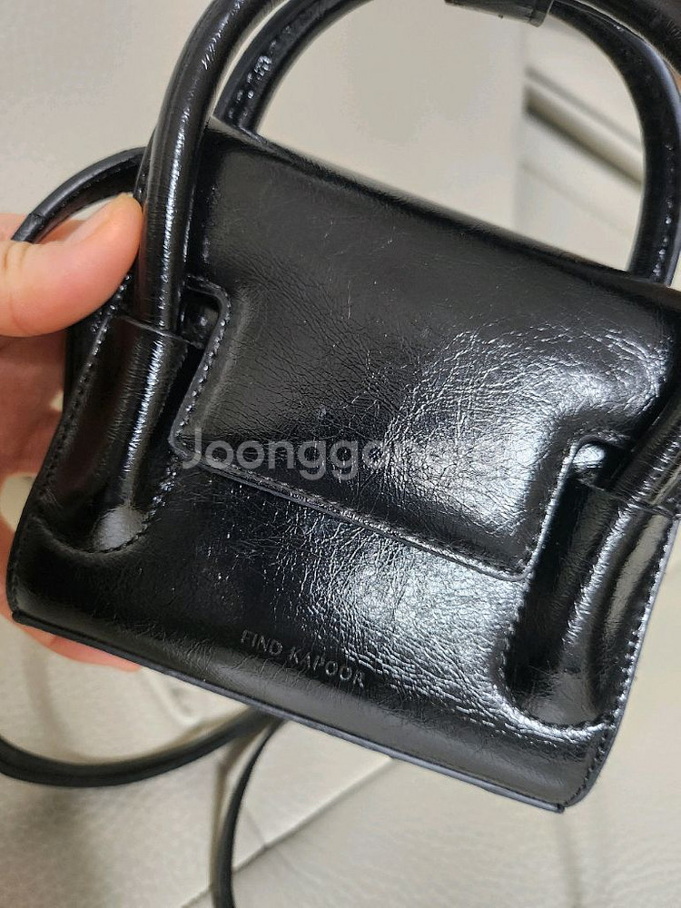 파인드카푸어 마티백 12 크링클 블랙 미니백--1