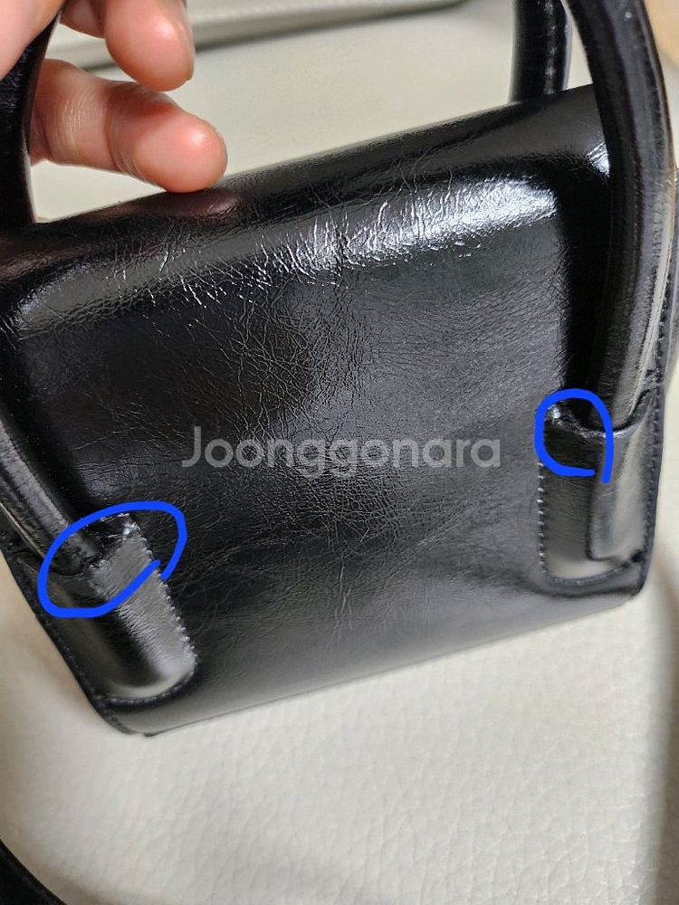 파인드카푸어 마티백 12 크링클 블랙 미니백--5