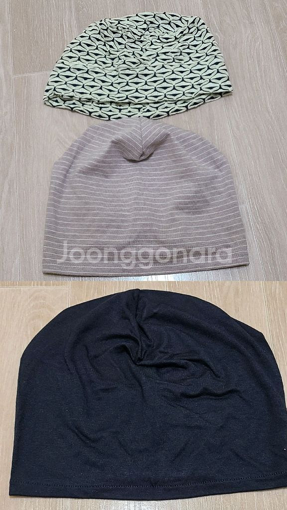 힐링햇 인모모자가발, 힐링햇 비니 5장 일괄판매합니다.--7