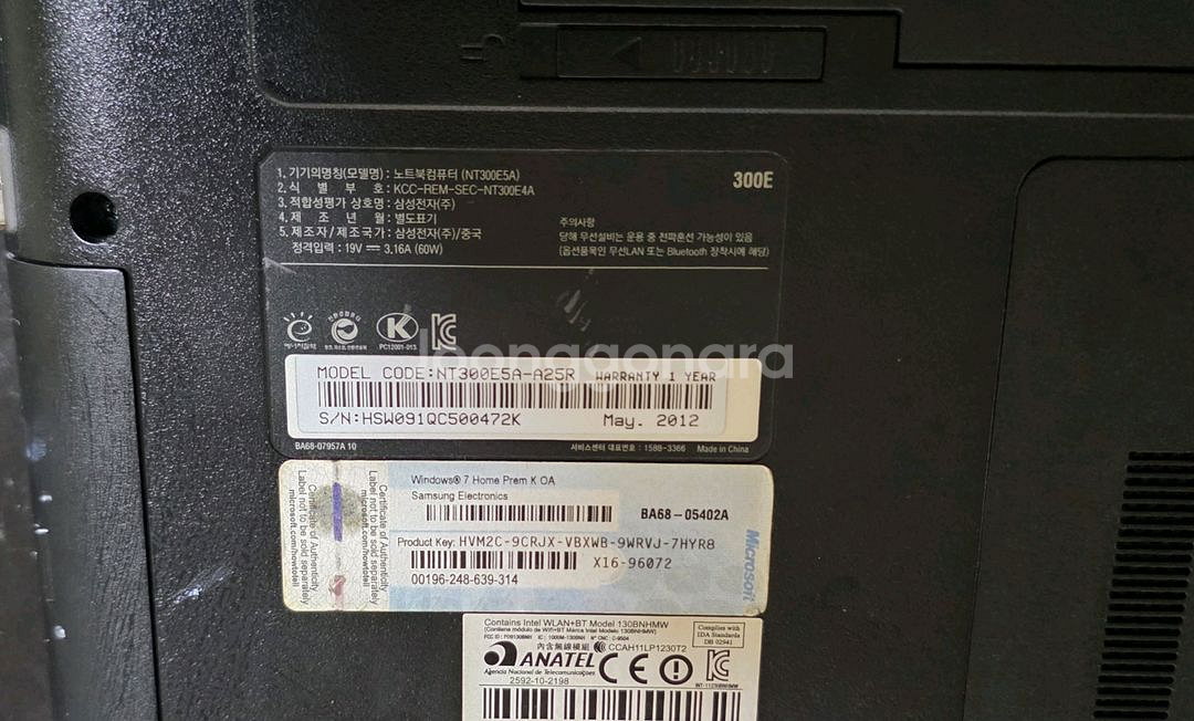 삼성 노트북 NT300r5a--6