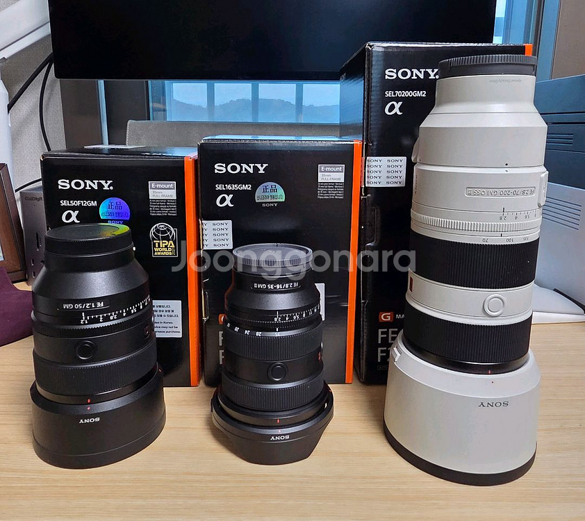 민트급 소니렌즈팝니다 70200GM2,1635GM2등--0