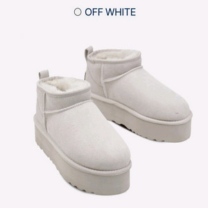 어그 클래식 미니 플랫폼 부츠 오프 화이트 230