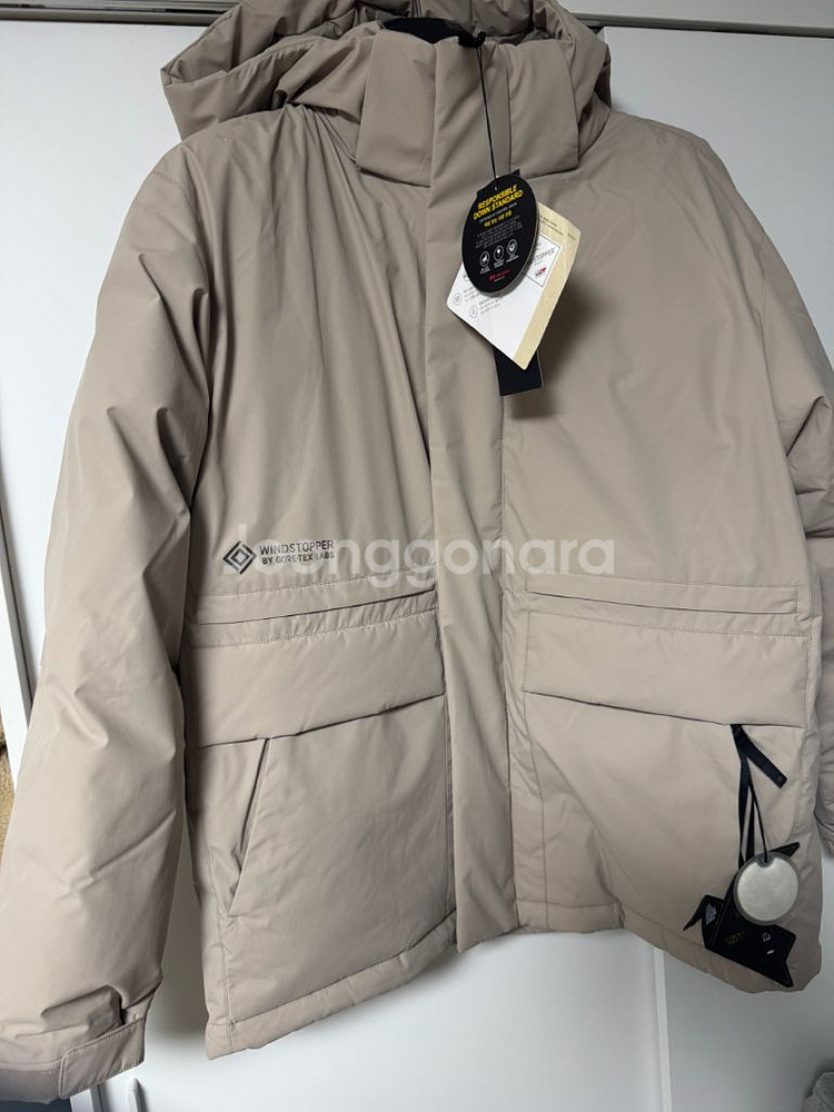 K2 남성 씬다운 윈드스토퍼 고어텍스 구스다운 패딩 새제품--0