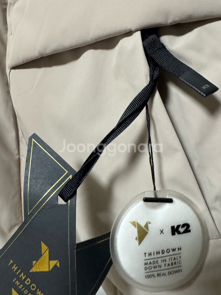 K2 남성 씬다운 윈드스토퍼 고어텍스 구스다운 패딩 새제품--1