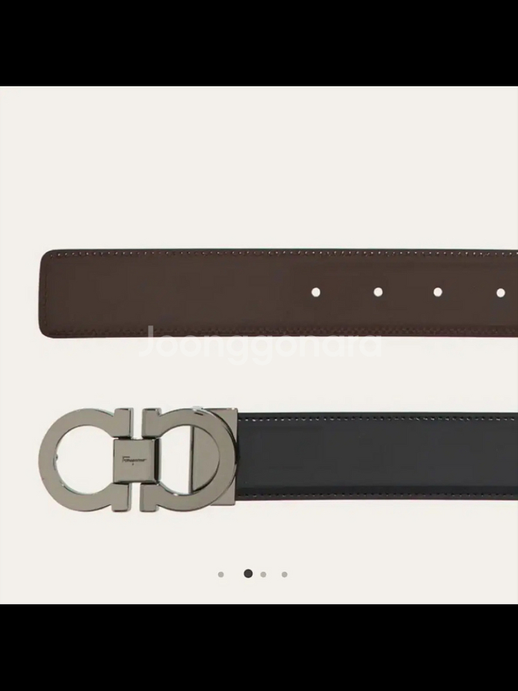 급처 ) 페레가모 리버서블 간치니 남성벨트 새상품 (선물가능)--0