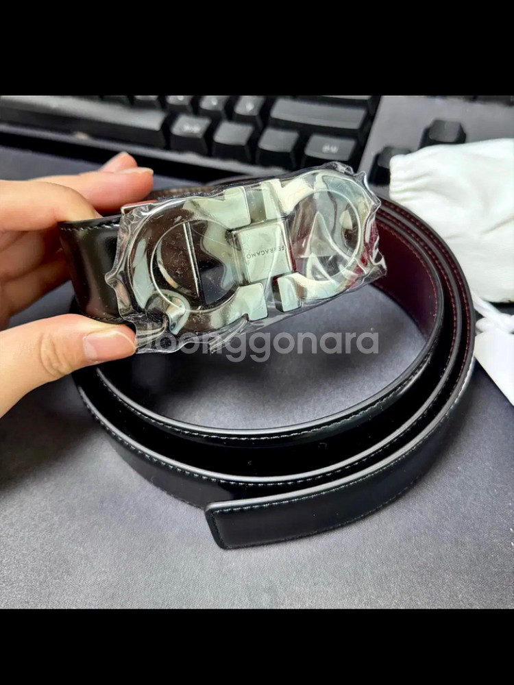 급처 ) 페레가모 리버서블 간치니 남성벨트 새상품 (선물가능)--1