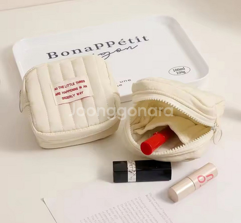 아이보리 파우치 새상품 미개봉 무료배송--1